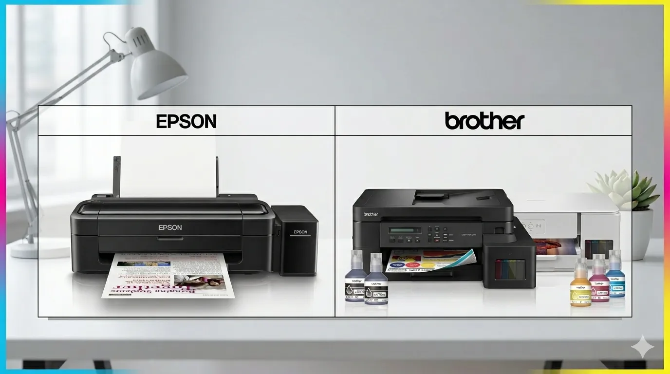 The Best WiFi Printers for Small Businesses: A Comparison of Budget-Friendly Options "Epson ink tank printer versus Brother ink tank printer comparison."
