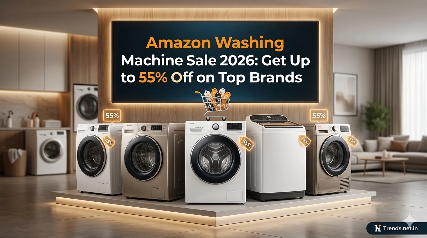 Amazon Washing Machine Sale 2026: Get Up to 55% Off on Top Brands "Best deals on front-load and top-load washing machines during the 2026 Amazon sale with up to 55 percent off."