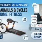 Best sports and fitness deals on treadmills, cycles, and exercise equipment with up to 70% off